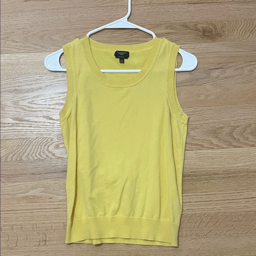Talbots Sunny Yellow Tank Top